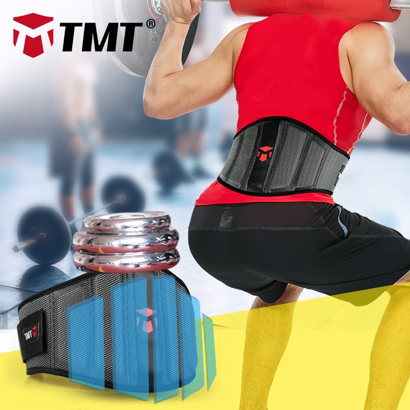 Guantes de gimnasio TMT, faja Lumbar para cintura, cinturón recortador de cintura, ejercicio Unisex, pérdida de peso, cinturón deportivo para el gimnasio ajustable