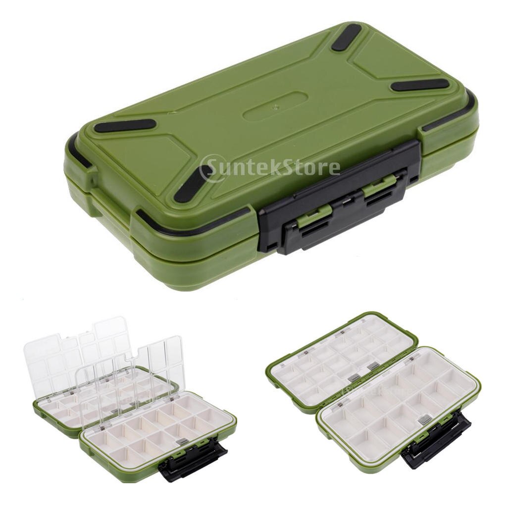 Grote Waterdichte Vissen Lurer Baist Haken Tackle Box Storage Case Gear Organizer Met 36 Compartimenten