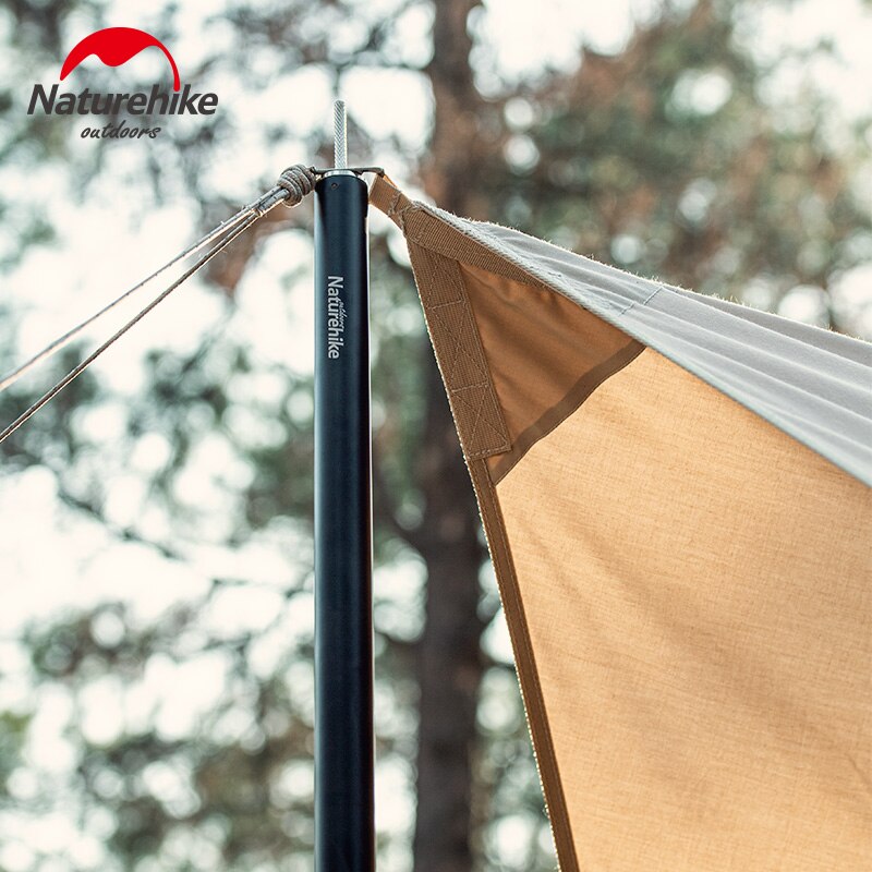 Naturehike-poste de tienda de aleación de aluminio ultraligero de 4 secciones, poste de lona de de 1kg, 2,8/240cm, accesorios para tienda de campaña, acampada al aire libre