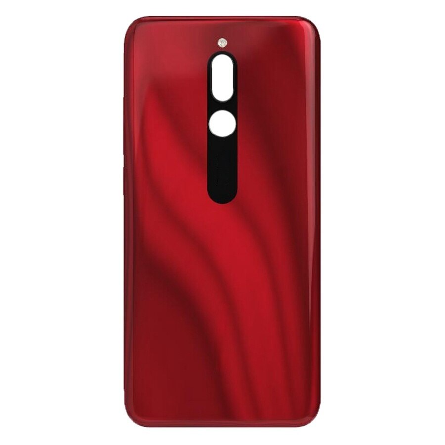 Xiaomi Redmi 8用の交換用バックシェル,バッテリーカバー,リアドアケース,m1908c3icmzb8255in用: 赤い