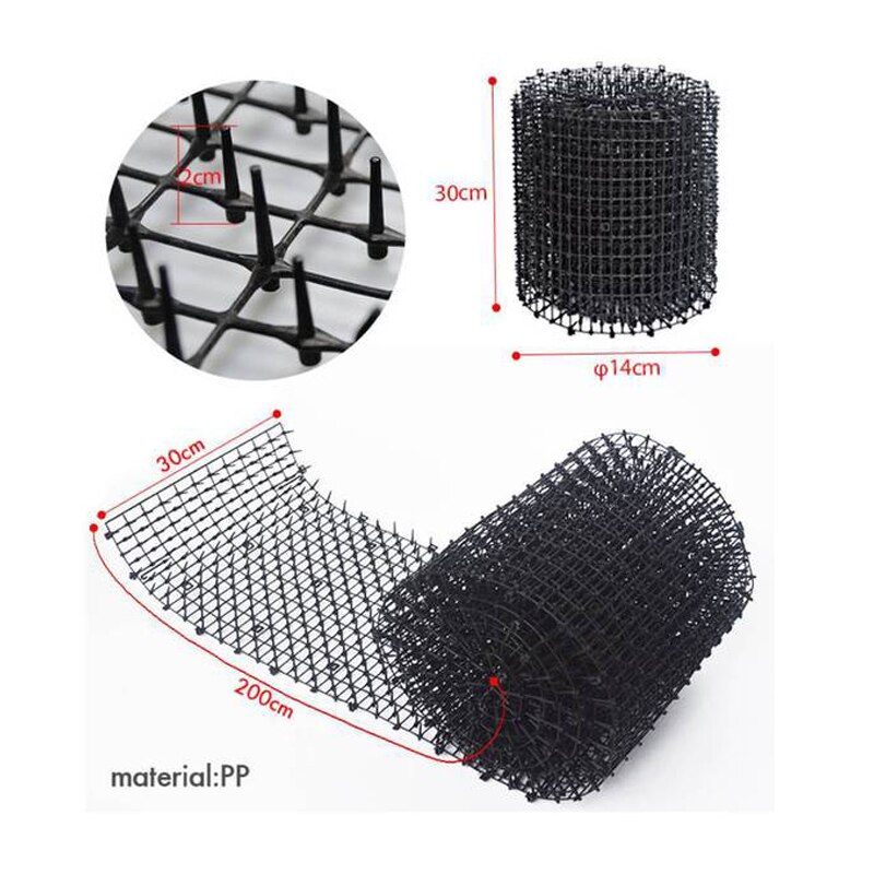 Tuin Anti-Kat Net Plastic Voorkomen Kat Doorn Mat Moestuin Plant Bescherming Mesh Multifunctionele Beschermende Netto 30*200Cm