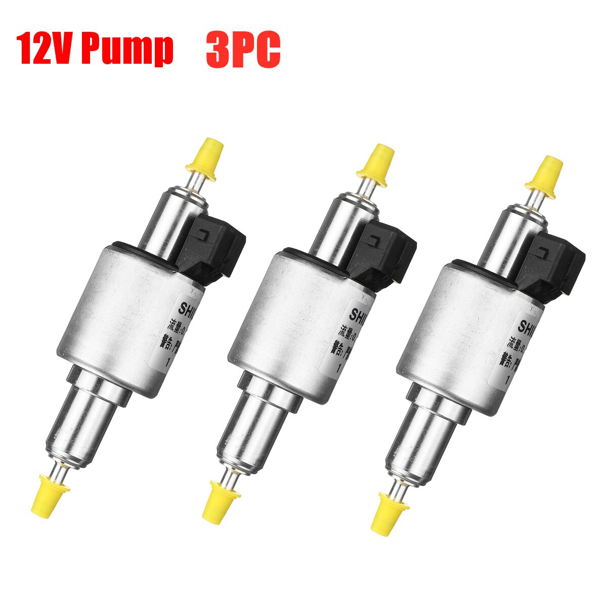 22Ml Brandstof Pompen Standkachel Pomp Voor 1KW-5KW Auto Heater 22Ml Verwarming Pomp 12V/24V Diesel Heater Olie Pomp Auto Accessoires: 3PCS 12V