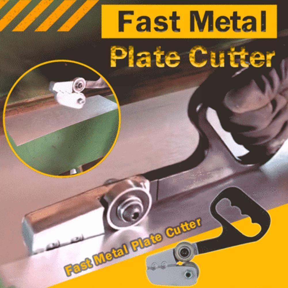 Fast and Portable Aluminum Alloy Plate Cutter Machine Handle Dual Cutters Saws and Non-slip Wood Metal Sheet Purpose Tool W Z0J7