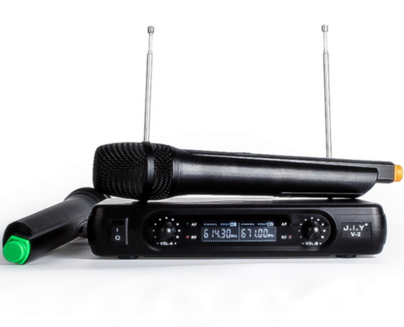 Håndholdt trådløs karaoke mikrofon karaoke afspiller hjemme karaoke ekko mixer system digital lyd lyd mixer sangmaskine  v2+