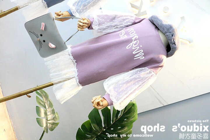 Mihkalev meisjesjurken kinderen herfst lange mouwen prinsessenjurk voor kinderen kant feest tutu jurk nest meisjes kleding kostuum