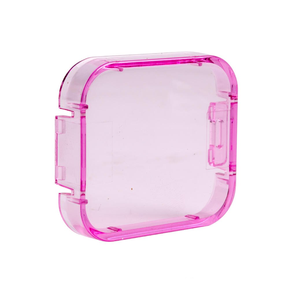 Filtro de buceo amarillo, rojo, Morado, Gris, Naranja y rosa, filtradores de buceo, Protector de lente para Go pro Hero 5, 6, 7, negro, nuevos accesorios para Gopro: Only One Pink
