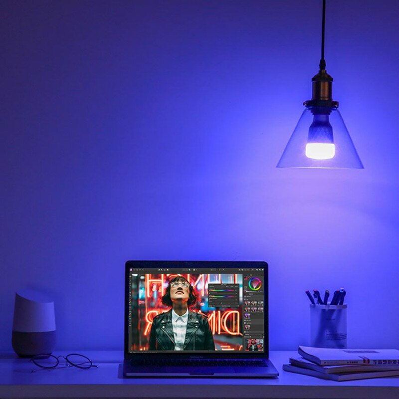 Yeelight 1SE Smart Led Lamp E27 6W Rgb Ac Draadloze Voice Control Kleurrijke Licht 650lm 100-240V ondersteuning Google Home Led Lamp