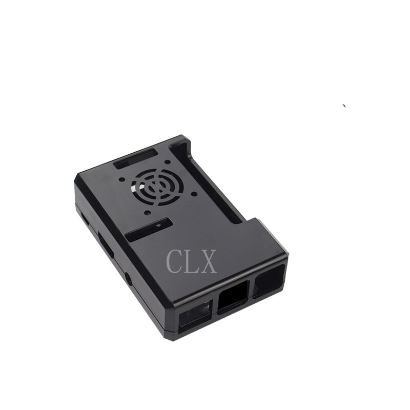 Carcasa Raspberry Pi 3 ABS transparente/rojo/azul, carcasa + CPU, ventilador de refrigeración, compatible con Raspberry Pi 3, modelo B +