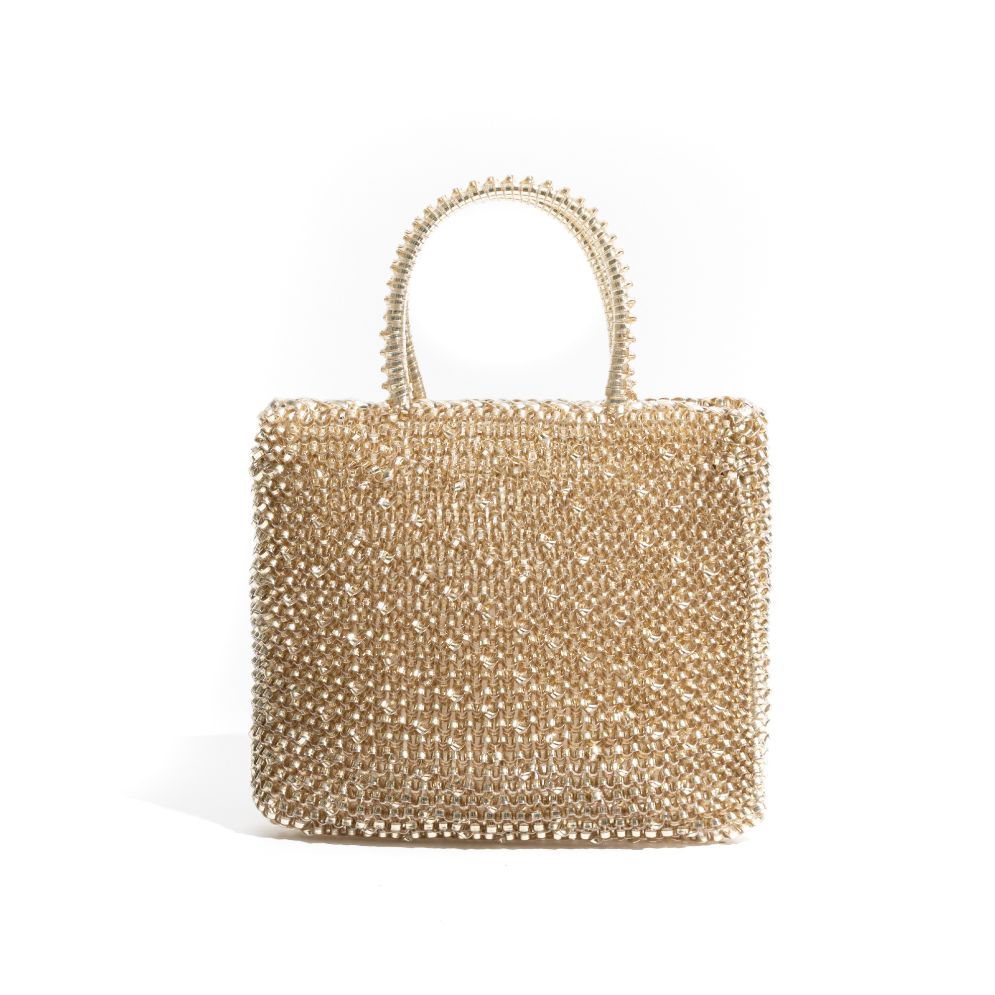Lyxig trendig märkesväska i pvc för små hobos för damer, kvällsfest, clutch, telefonväska, enfärgad, elegant, enkel tote-väska: Guld-