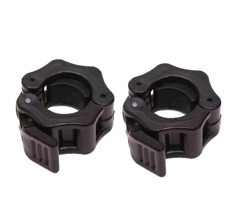 1 par de collares de bloqueo giratorio para barra de pesas, Clips para mancuernas, abrazadera para barra de levantamiento de pesas, gimnasio, Fitness, culturismo, color negro, 30mm, 25mm