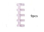 9Pcs 5 Gat Ring Binding Ring Segment Binding Ring Poreuze Punch Losbladige Papier Plastic Clip Toepasselijk Diafragma 10Mm: 12