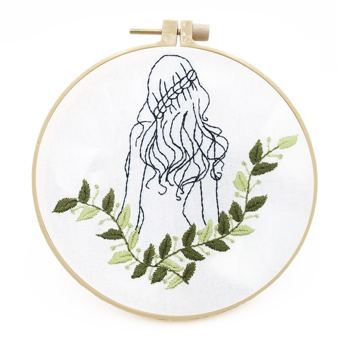 Æstetisk menneskelig natur broderi kit gør-det-selv håndarbejde festsu håndværk til begyndere korssting kunsthåndværk (uden bøjle): E