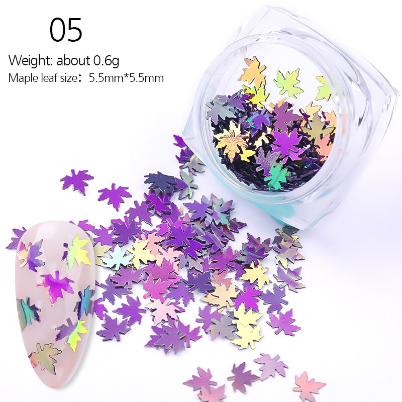 Holographiques ongles paillettes mélange étoile coeur rond flocons miroir irrégulière Paillette ultra-mince paillettes 3D Nail Art décoration: 11