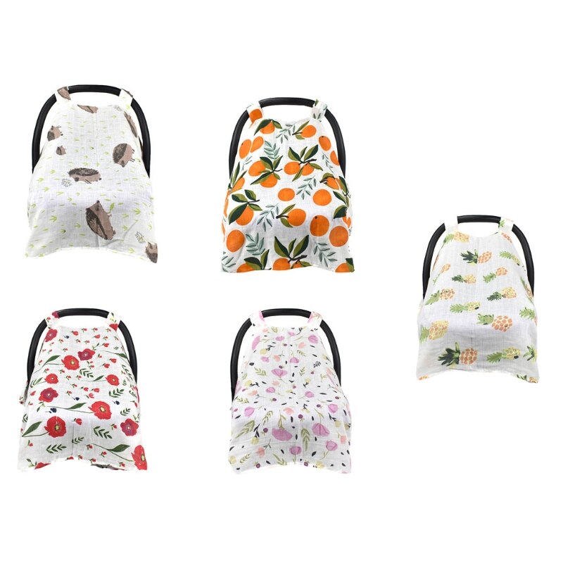 Multi-Gebruik Verpleging Cover Borstvoeding Sjaal Deken Baby Auto Stoelhoezen Puur Katoen Wandelwagen Luifel