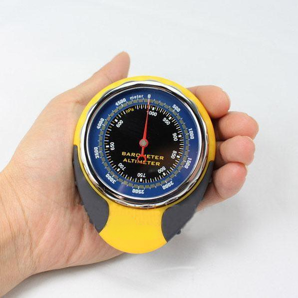 Multifunctionele Hoogtemeter, Hoogtemeter, Barometer, Kompas, Thermometer, Bergbeklimmen, Batterijvrij, Buitengereedschap