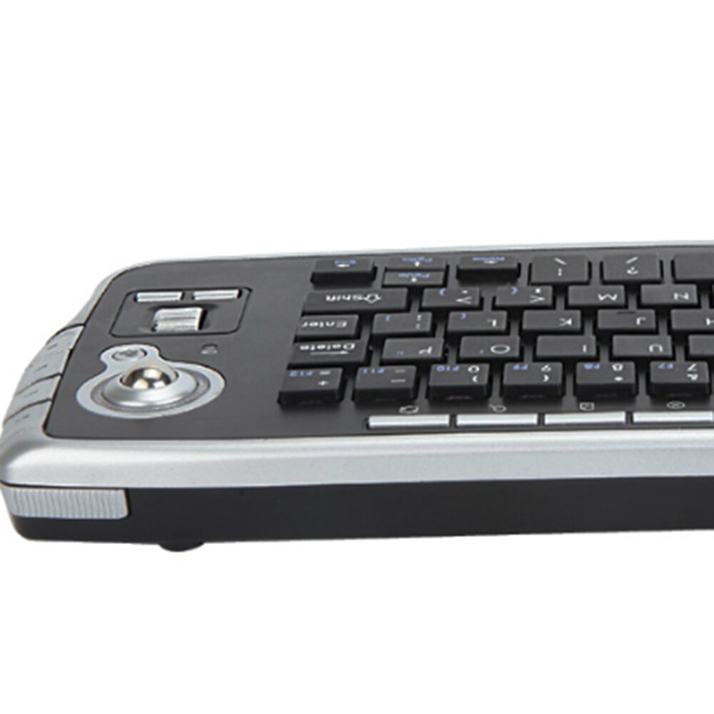 Keyboard with Trackball,2.4G Mini Wireless Keyboard Multi-Media Functional Trackball Air Mouse Features: (Black)