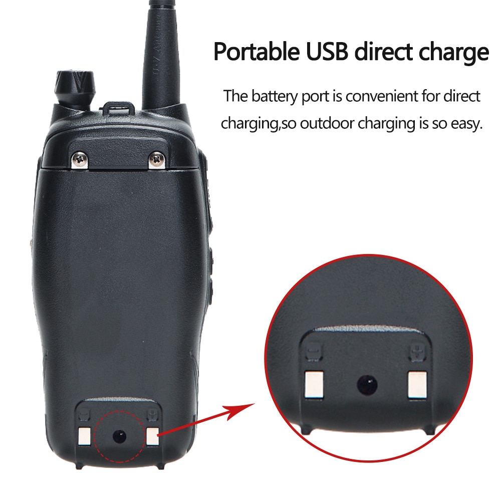 Baofeng – walkie-talkie Portable 10W UV-X10 mAh 2-PTT double bande VHF UHF chargeur USB 30km Ham CB Radio 2 voies émetteur-récepteur 8800