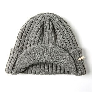Gorro Sencillo cálido Hombre Mujer Sombrero Otoño Invierno Casual sólido Unisex Rayas Tejidas Visores Suaves Gorras De esquí Deportivo: Gris