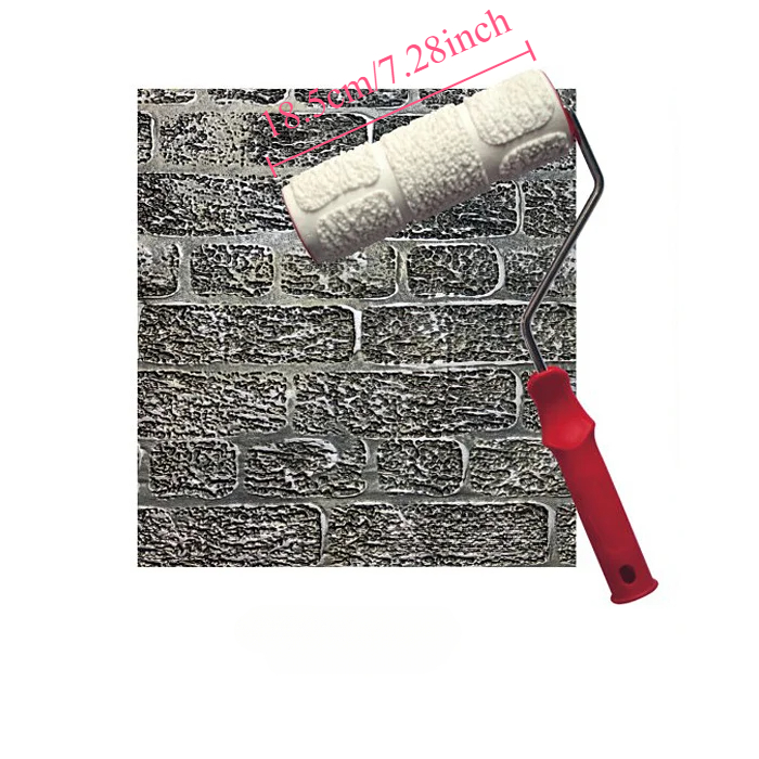 Strumento di verniciatura a rullo di vernice per timbro di protezione in gomma da parete rullo di vernice in rilievo con ruota in ceramica con vernice strutturata in poliuretano: reale blu