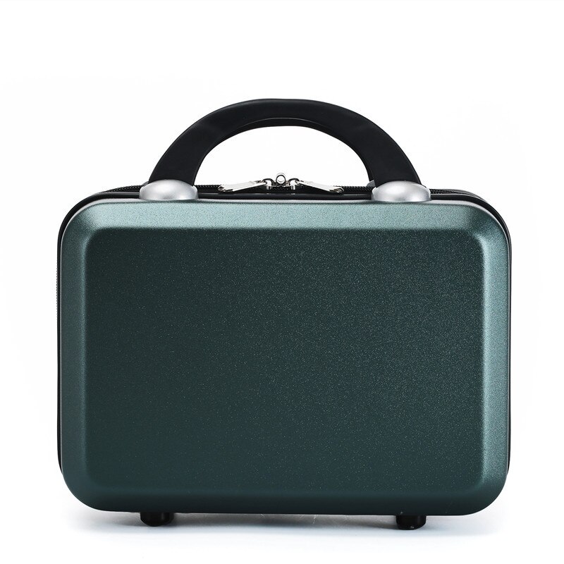 2022 Hand luggage mini 13-inch cosmetic case storage box small portable password travel case: sky blue