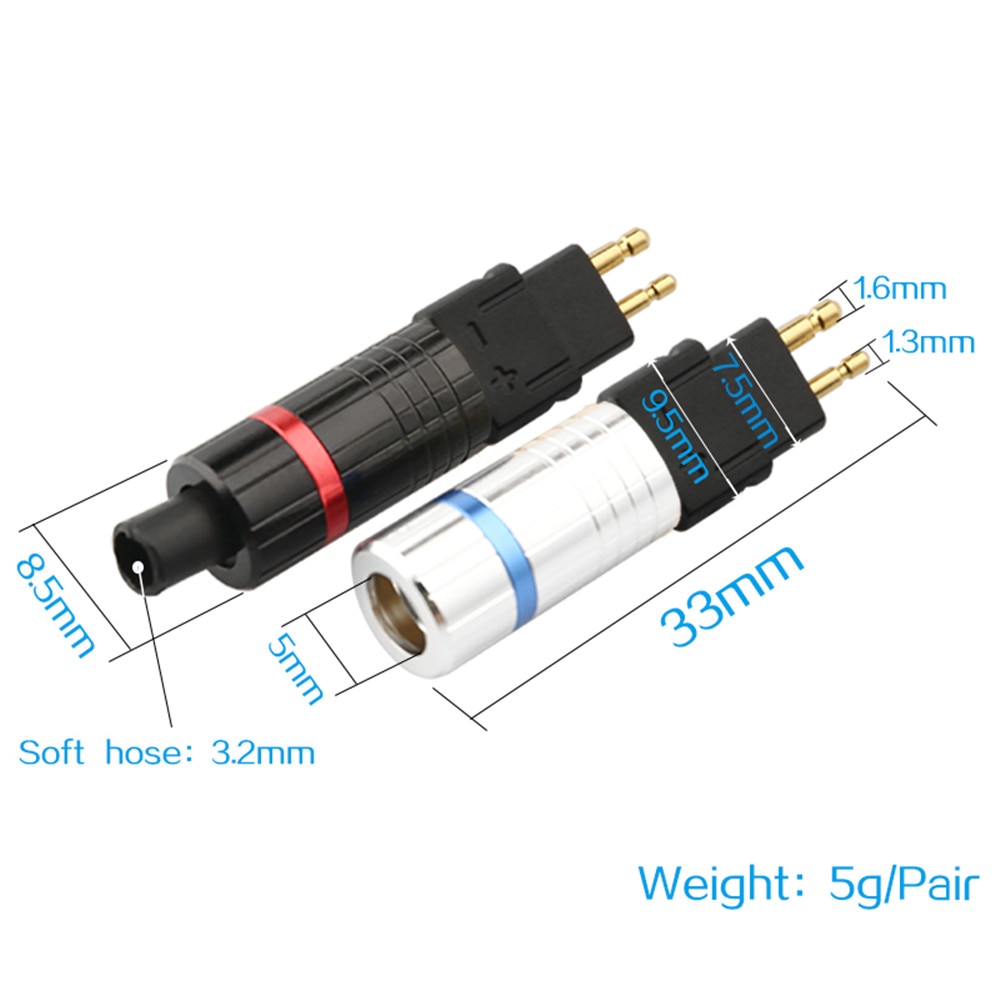 Audio Connector Adapter DIY Headphone Upgrade Plug gold P Plated Hifi Cable For HD600 HD650 HD580 HD25 Welded Earphone Jack AUX