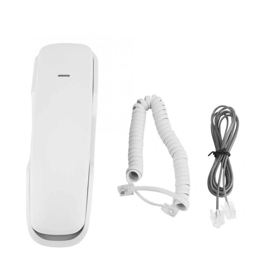 Vaste Vaste Smart Telefoon Draagbare Mini Telefoon Muur Telefoon Opknoping Telefoon 2 In 1 Drukknop Telefoon Voor Thuis: WHITE