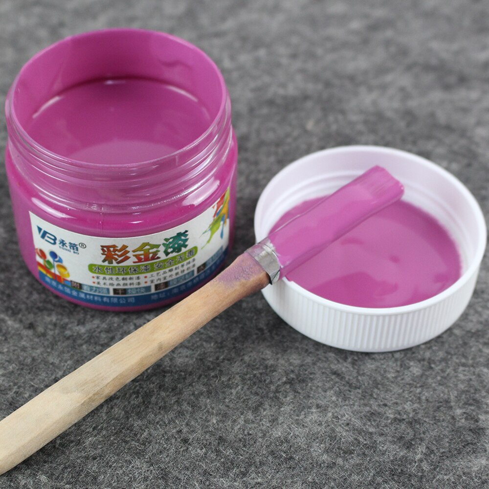 Bright Violet Paint Metal Lacquer Wood Varnish Acrylic Paint Coating Quick-drying Anti-rust for Furniture Statuary Coloring 100g