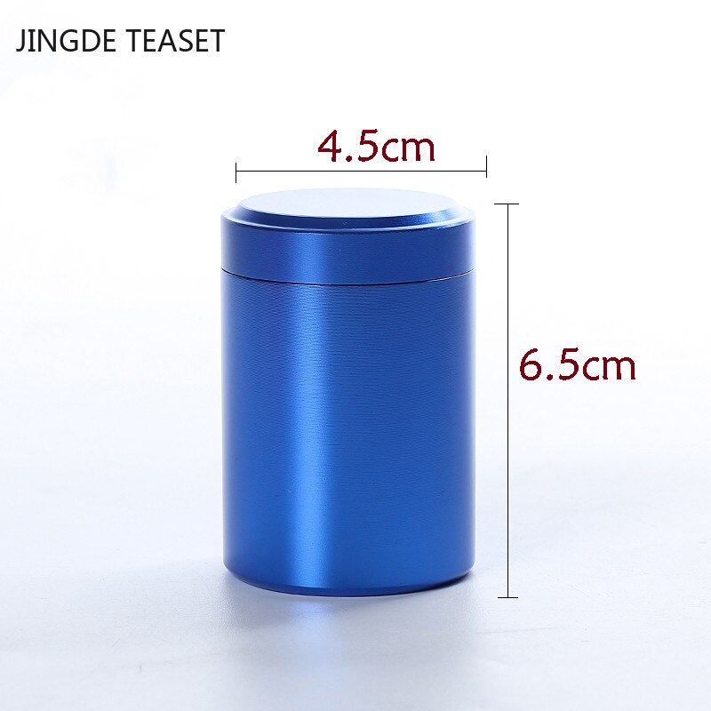 Mini Metal Tea Caddy sealed storage tank Portable travel Tea Boxes tea tin containers coffee canister Kitchen Spice Candy jar