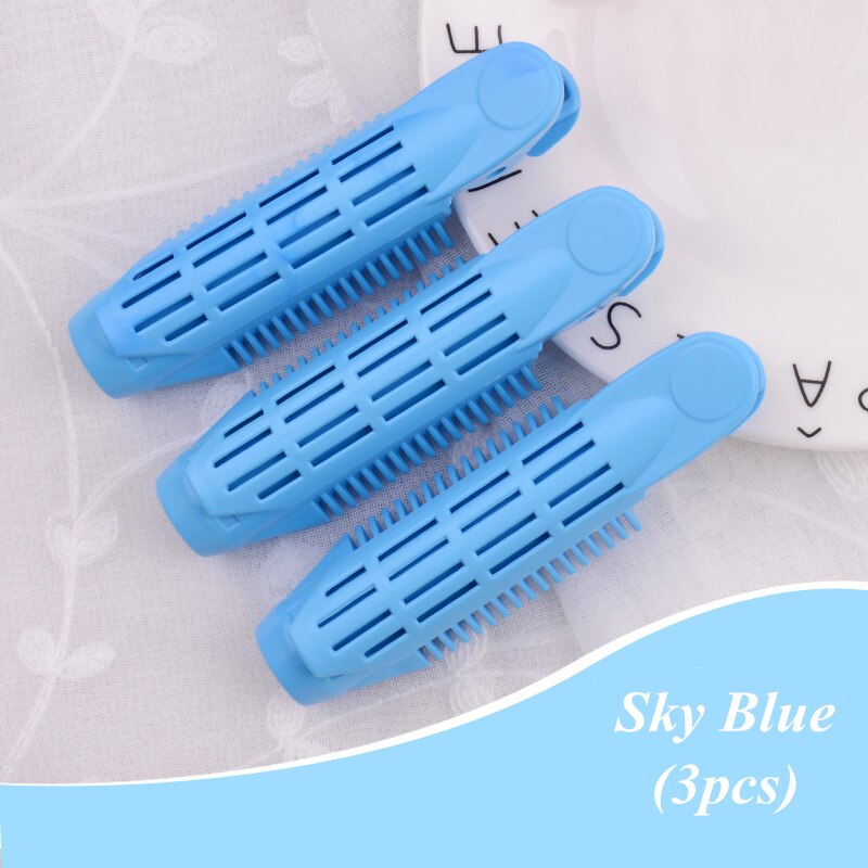 Ensemble de pinces de coiffure coréennes, en résine, pour cheveux naturels duveteux, à racines, accessoires de coiffure, 3/6 pièces, G0710: Sky Blue  3pcs