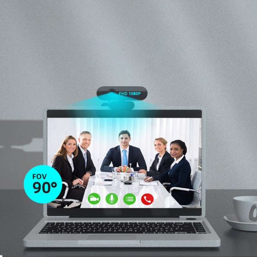 1PCS Computer Camera USB Web Camera Manual Focus Webcam with Sound-Absorbing Microphone for Laptop Gamer