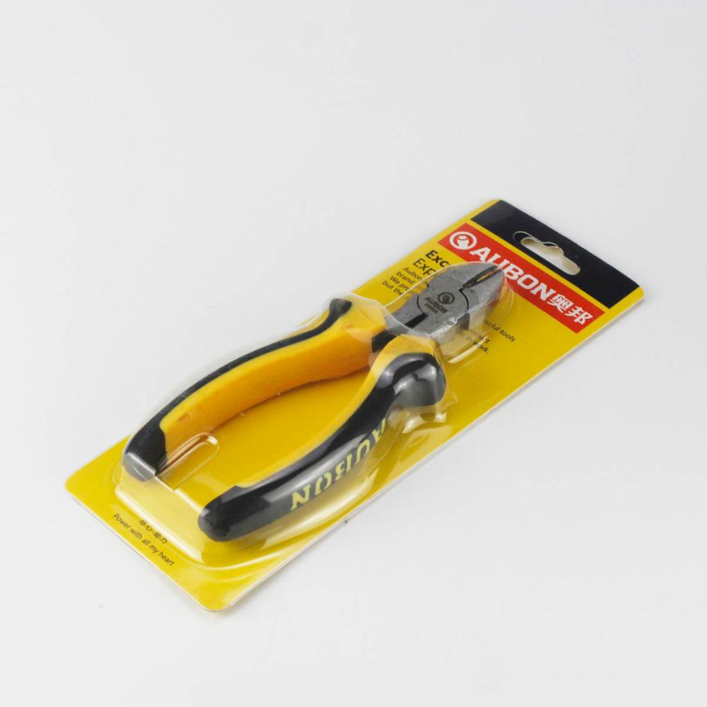 AUBON 6" Diagonal Cutter Round Jaw Micro Beading Pliers Wire Nipper Leaf Spring * 1pc