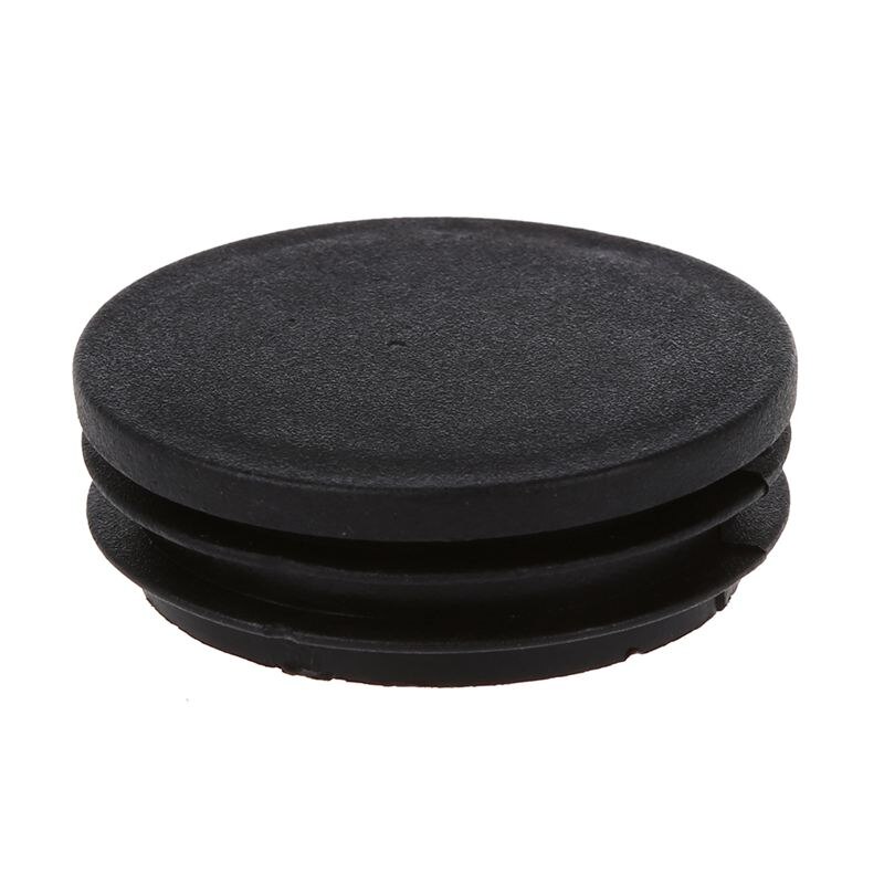 6 X Zwart Plastic 50Mm Dia Ronde Tubing Tube Insert Caps Covers