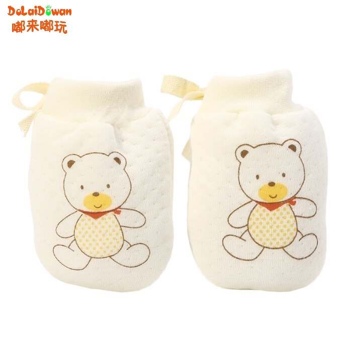 Lovely Baby Infant Boys Girls Anti Scratch Mittens Soft Newborn Gloves L4MC: 1