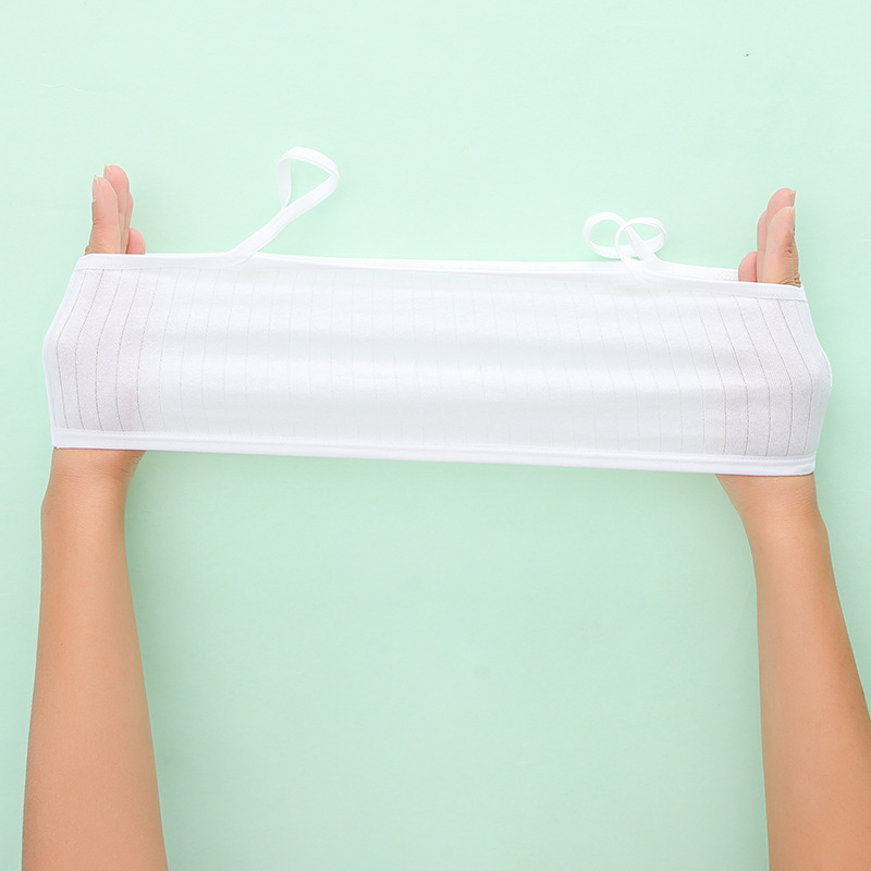 4Pcs Girls Training Bra Underwear Development Period Vest Girls Primary School Students Cotton 7-10-12-16 Years Old Girls Bra