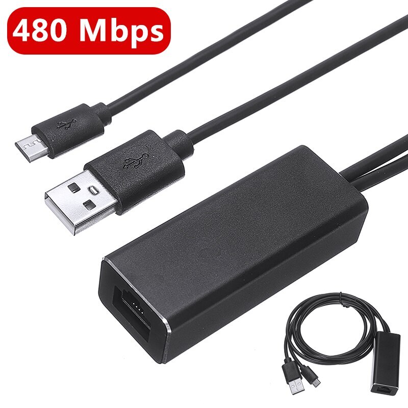 5V/1A-5V/2A Micro USB 100m Network Card High Speed 10/100Mbps Ethernet Adaptor Cable For Fire TV Stick
