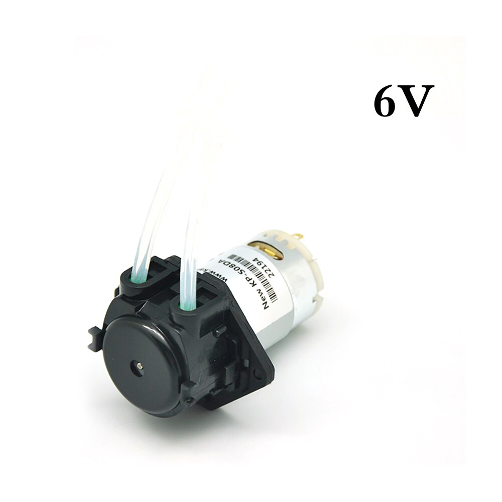 Dosing Pump Peristaltic Pump Dosing Head with Connector for Aquarium Lab Analytic DIY: 6V silicone tube