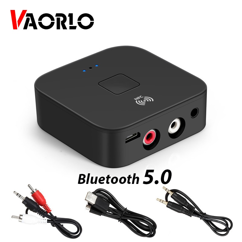 Vaorlo Nfc Receiver Bluetooth 5.0 Adapter Met 3.5 Mm Aux Jack Voor Auto Kit Luidspreker En Koptelefoon Draadloze Ontvanger Stereo muziek