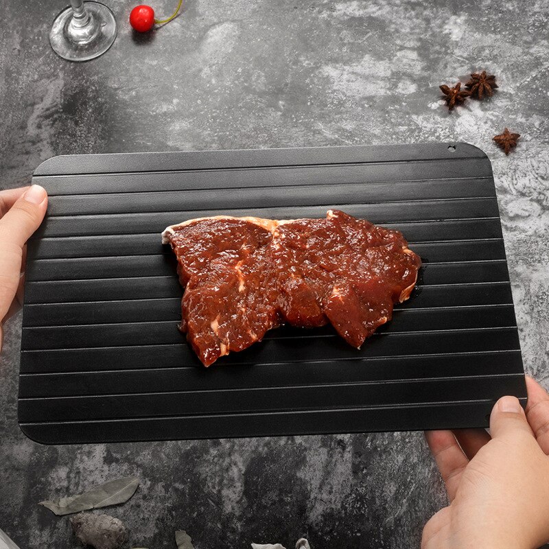 Plaques de décongélation pour viande, fruits de mer, décongélation rapide, plateaux pour aliments, outils de décongélation pour Steak