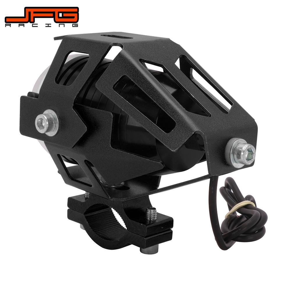 Faro LED auxiliar para motocicleta, Luz antiniebla DE TRABAJO, 12V, 125W, 3000LMW, U5, DRL, Dirt Street Bike