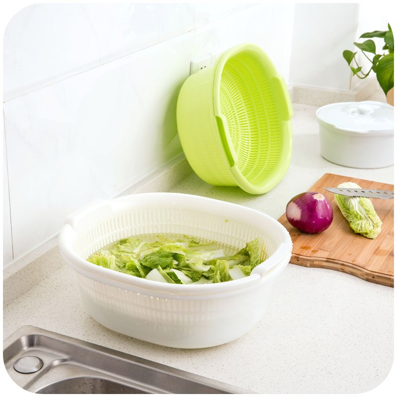 Large Plastic Kitchen Vegetables Pots Fruit Basket Storage Boxes Plastic Food Containers