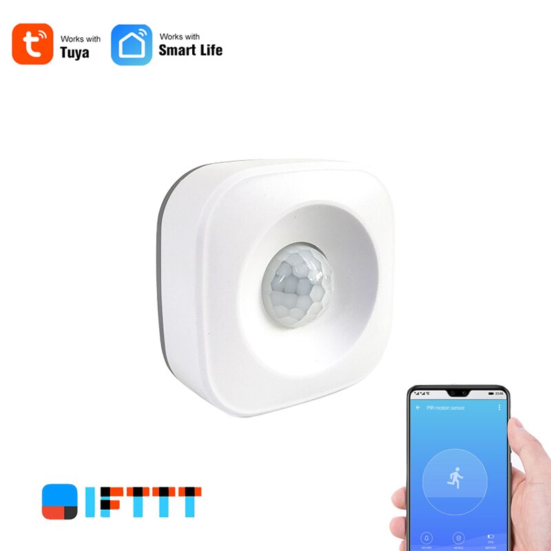 WIFI PIR Motion Sensor Wireless Passive Infrared Detector Security Burglar Alarm Sensor Tuya APP Control Smart Home