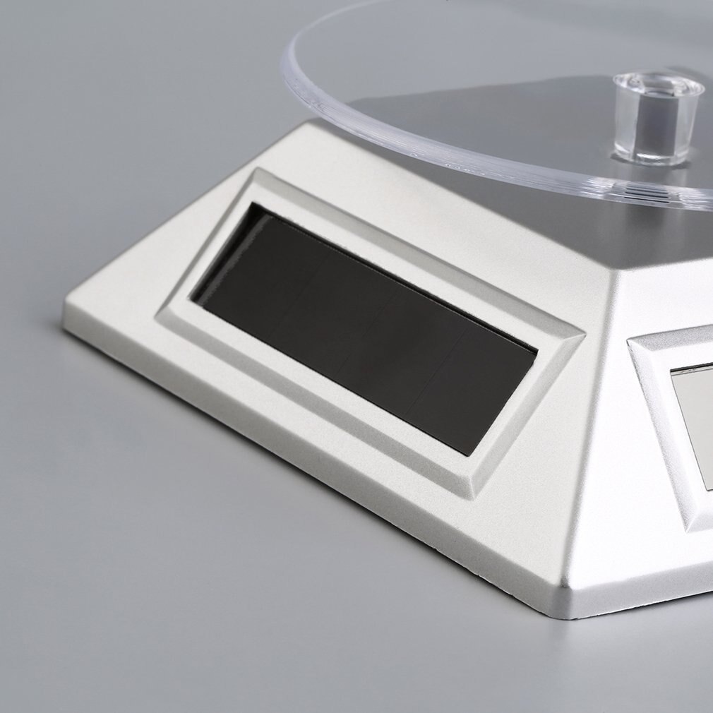 Solar Powered Rotating Jewelry Mobile Phone Ring Bracelet Watch Display Stand Nintendo ONLENY