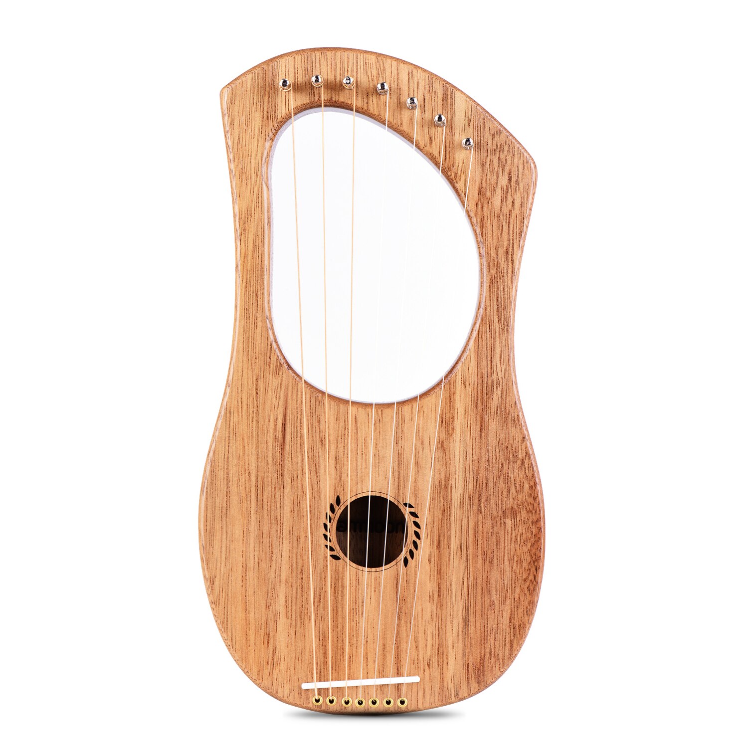 Ammoon 7-- strengs lyre harpe lyre i gammel stil terminalia tre strengeinstrument med bæreveske ekstra strengesett og tilbehør