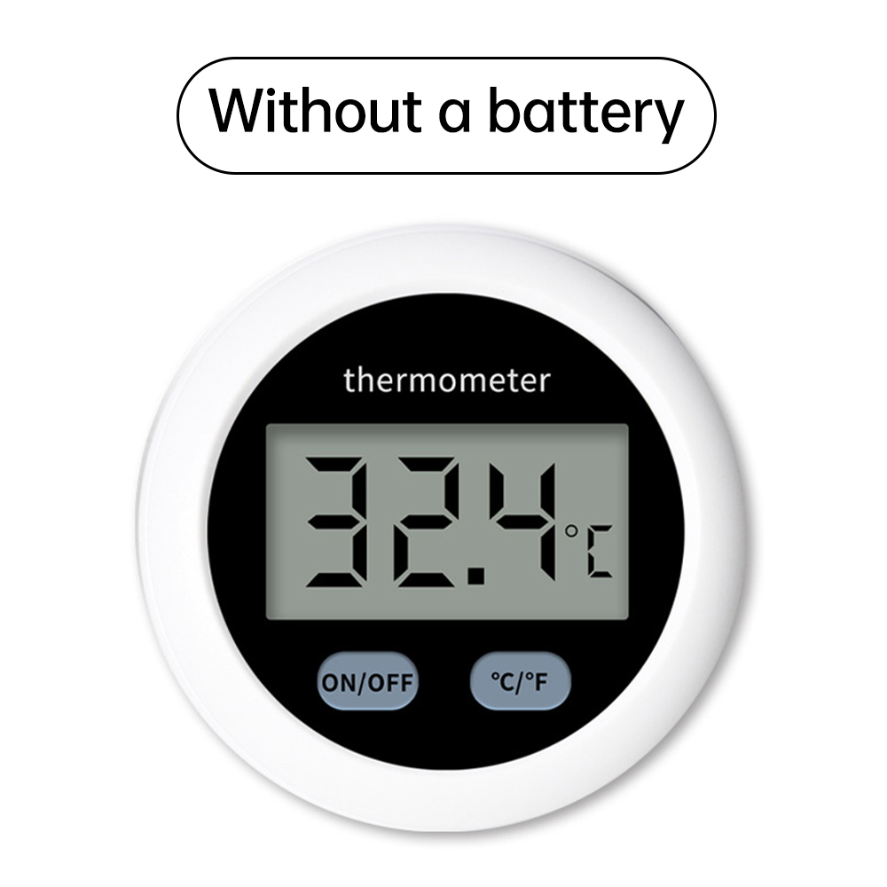 Termómetro Digital LCD, Mini termómetro redondo de temperatura, Sensor, Monitor para acuario, pecera, 50 ~ + 110 ℃: Rosa