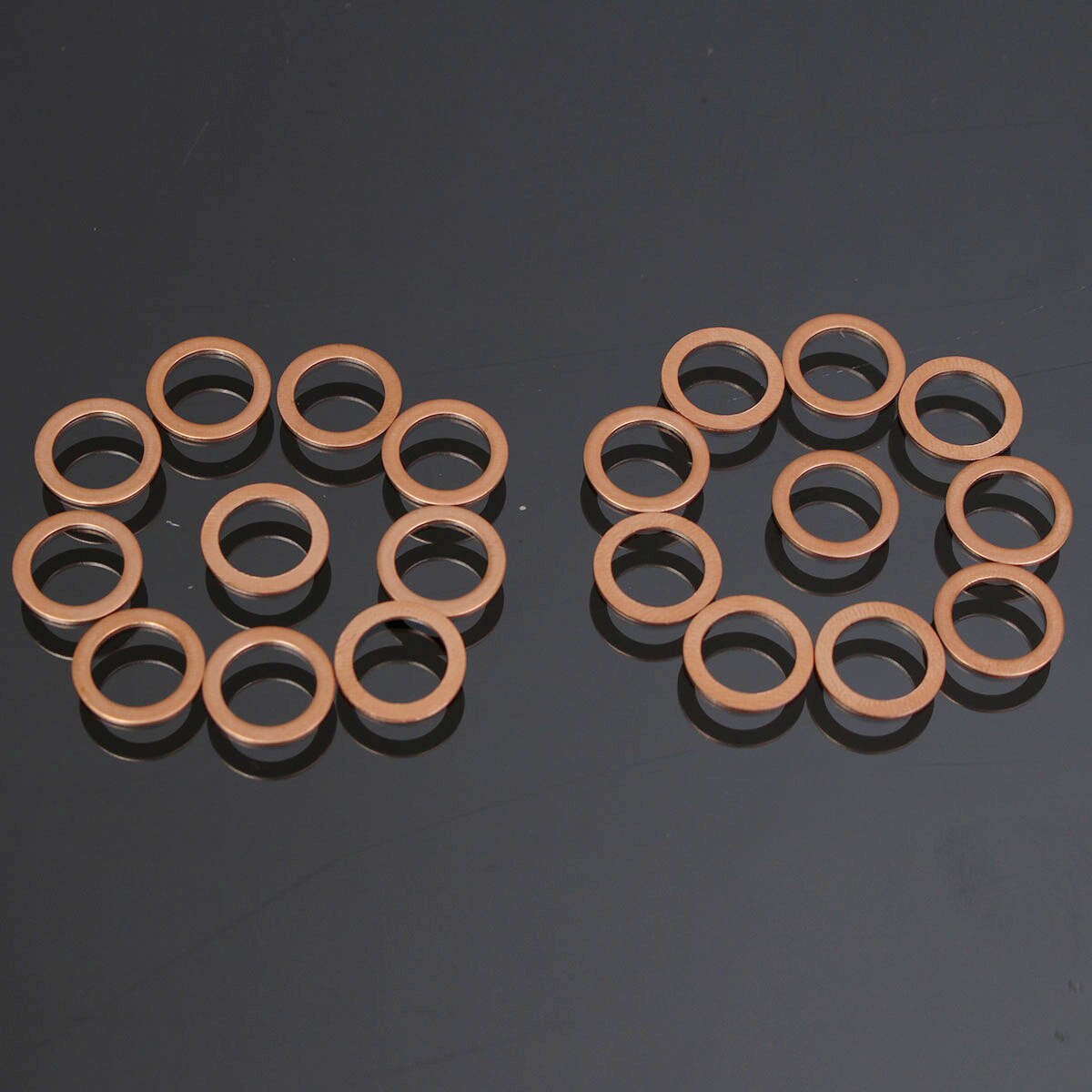20pcs M10 10mm Motorcycle Braided Clutch Brake Hose Banjo Seal Copper Crush Washer