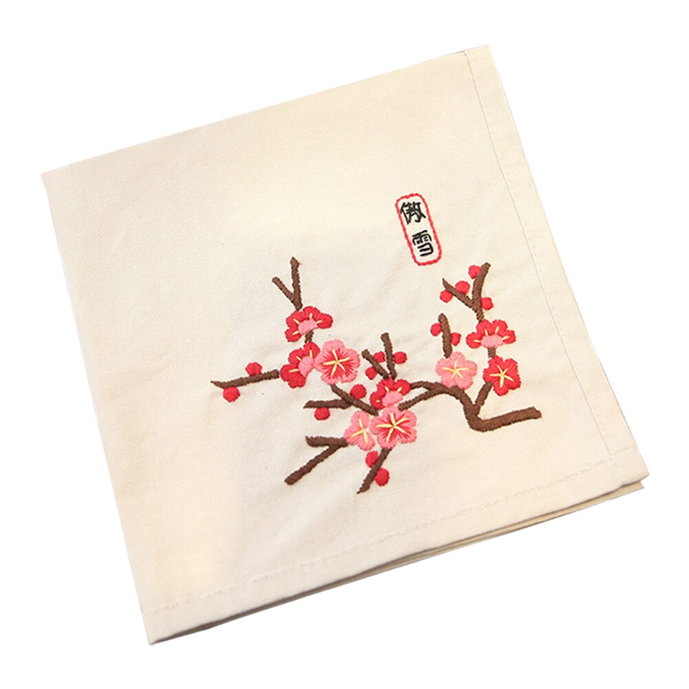 Handkerchief Flowers Plants Pattern Needlework Crafts Stamped Embroidery Sets DIY Retro Package Flowers Accessories: A