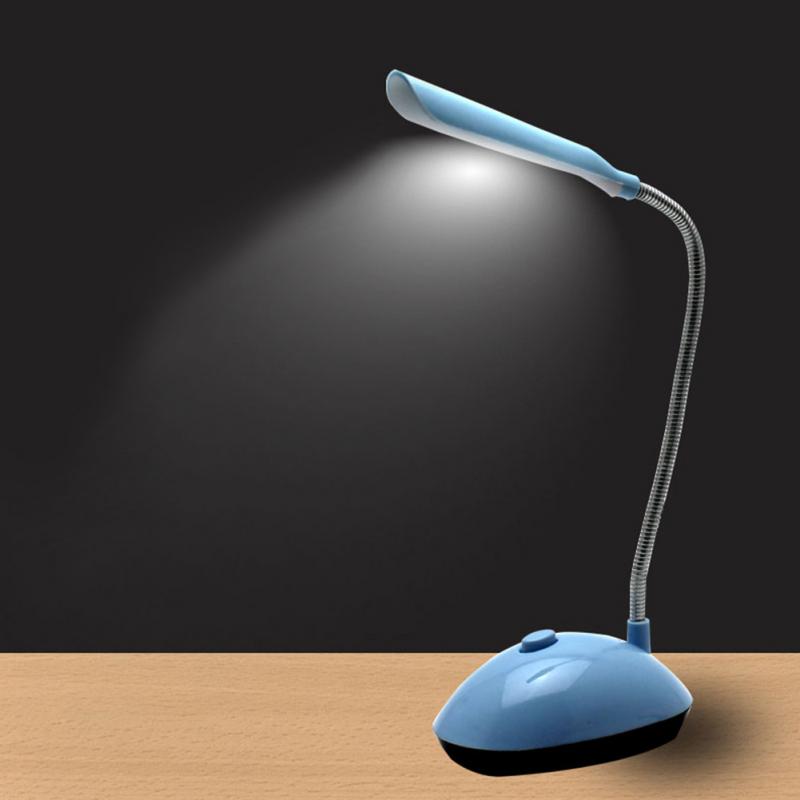 Eye-Bescherming Tafellamp Mini 4 LEDs Bureaulamp AAA Batterij Aangedreven 360 Graden Rotatie Hoge Lumen Flicker- gratis Tafellamp