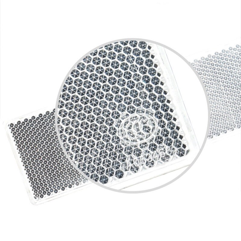 Cinta reflectante rectangular de 5x15cm para coche, motocicleta, moto, caravana, camión, tornillo en Reflector de seguridad, accesorios exteriores para coche