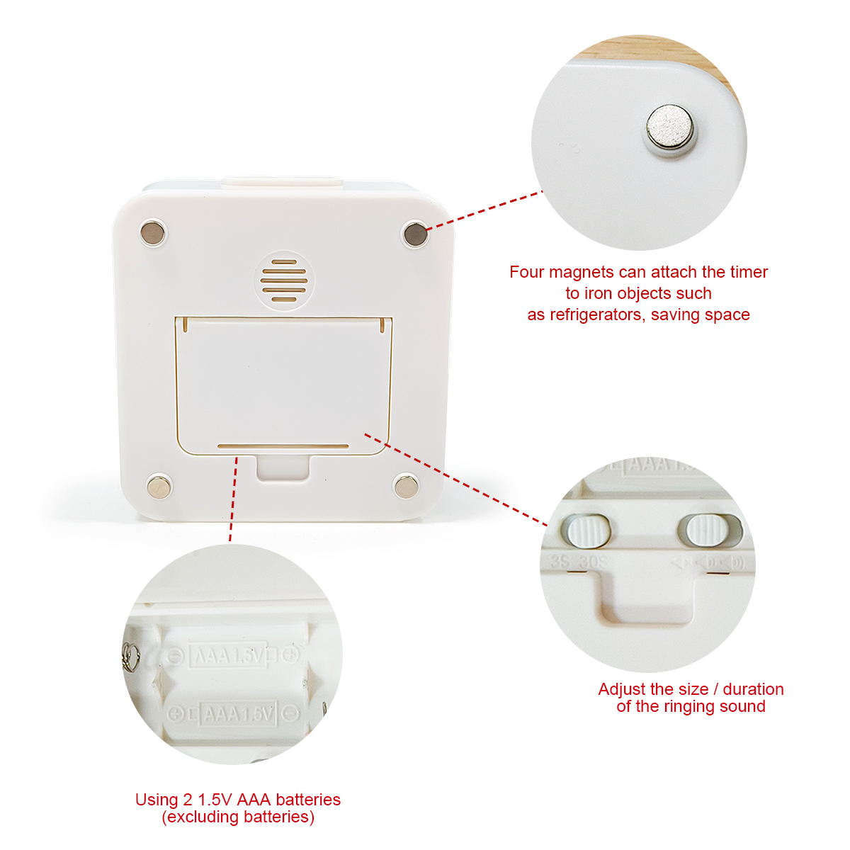 Google Timer for Cooking Productivity Pomodoro Visual Timer for Kids Study Countdown Visual Kitchen Timer