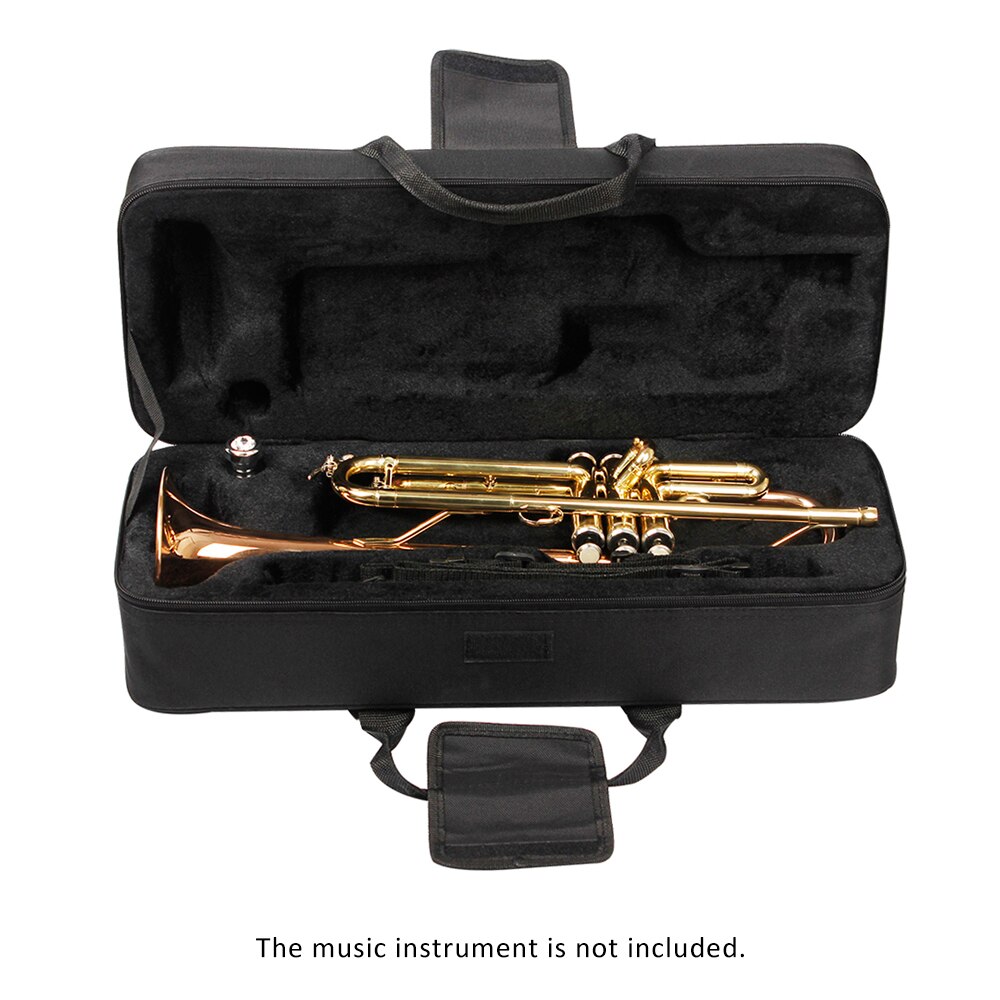 600d trompet gigbag box rugzak waterafstotend oxford doek met verstelbare dubbele schouderriem vak schuim katoen gevoerd